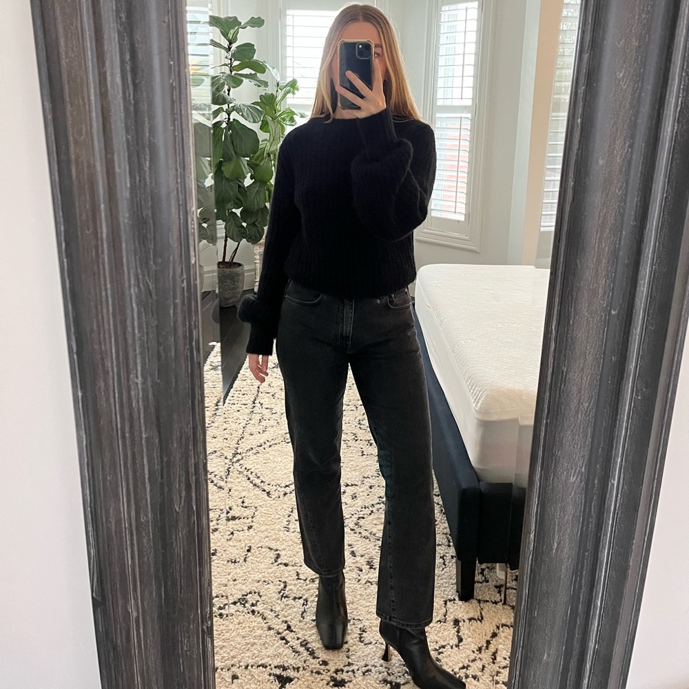 SOLD Reformation Black Sweater Size S